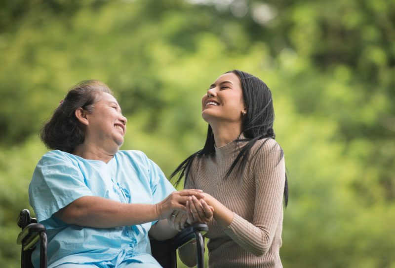 Doctor visiting at home